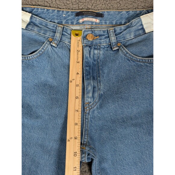 Scotch & Soda Jeans Womens 27/32 Bandit Boyfriend Blue Color Block Cotton Pins - Picture 15 of 15